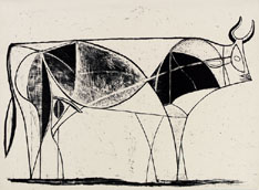 Pablo Picasso Der Stier. 8. Zustand